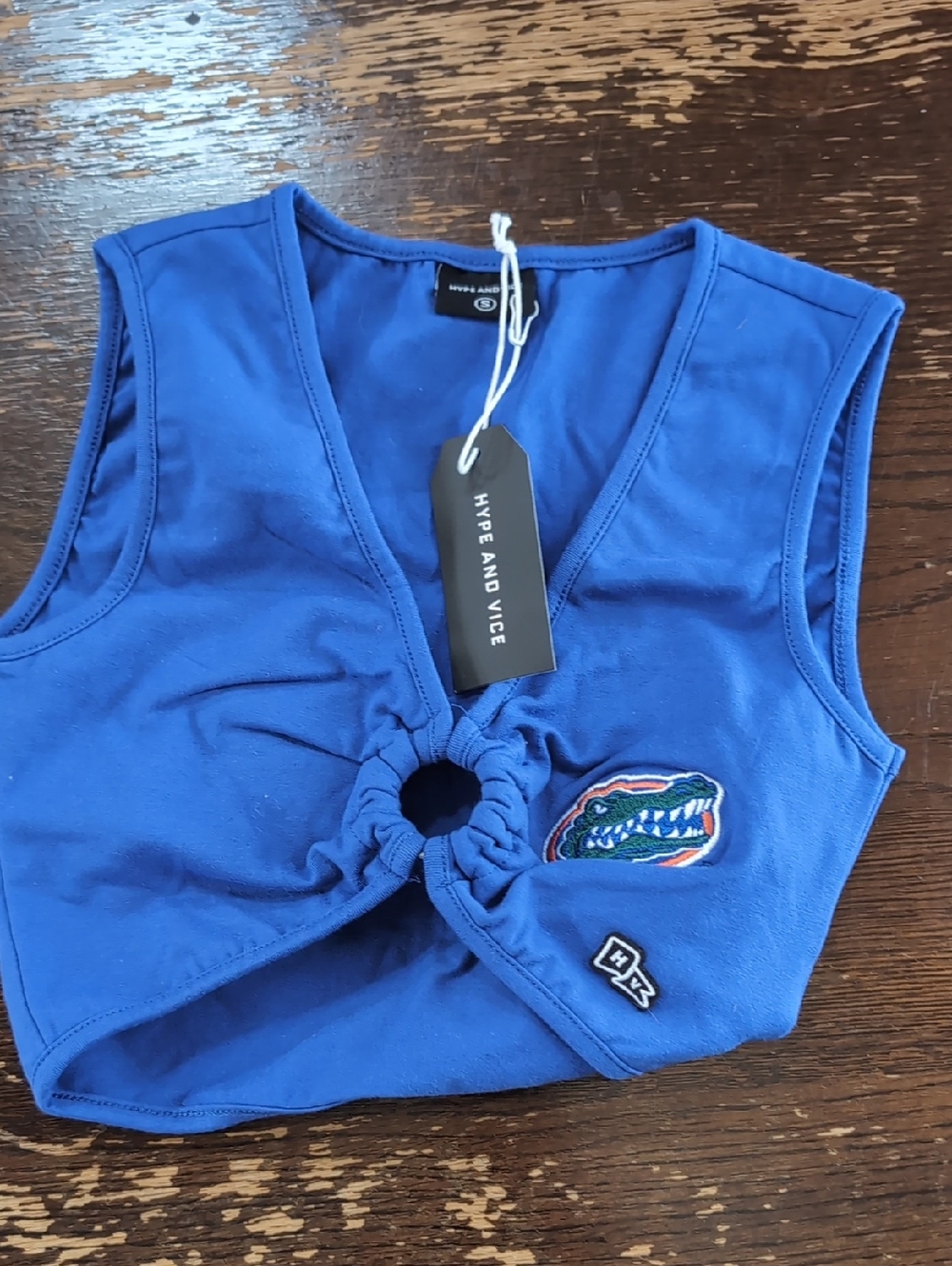 Hype & Vice Women's  (UF) University of Florida Gator Crop Top NWT